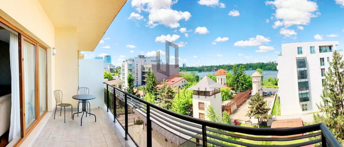 Floreasca lake view furnished 2 bedroom For Rent